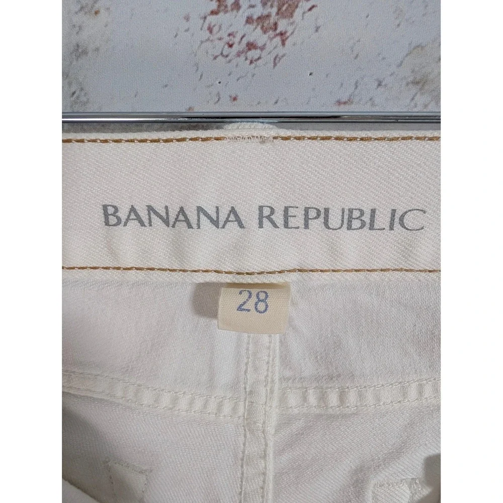 Banana Republic Skinny Jeans Womens 28 Cream Off White Denim